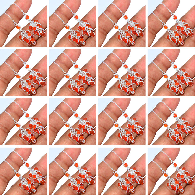 10 Pieces Mix Lot - Red Onyx Earrings - GRDXE1