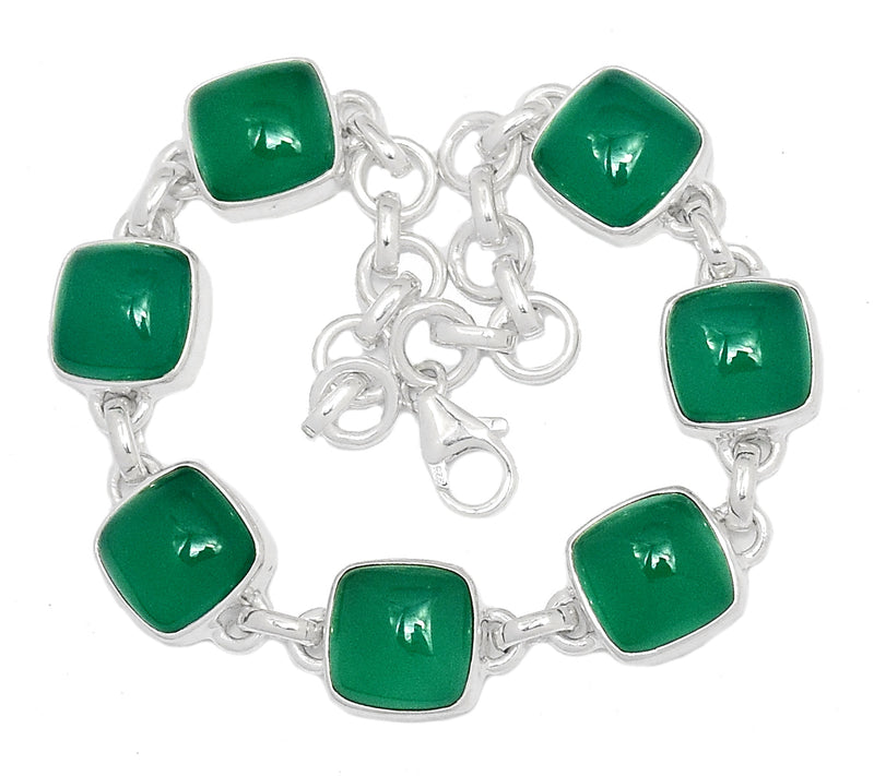 8.2" Green Onyx Bracelets - GROB41