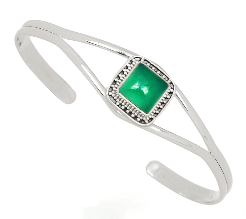 Fine Filigree - Green Onyx Bracelets - GROB47