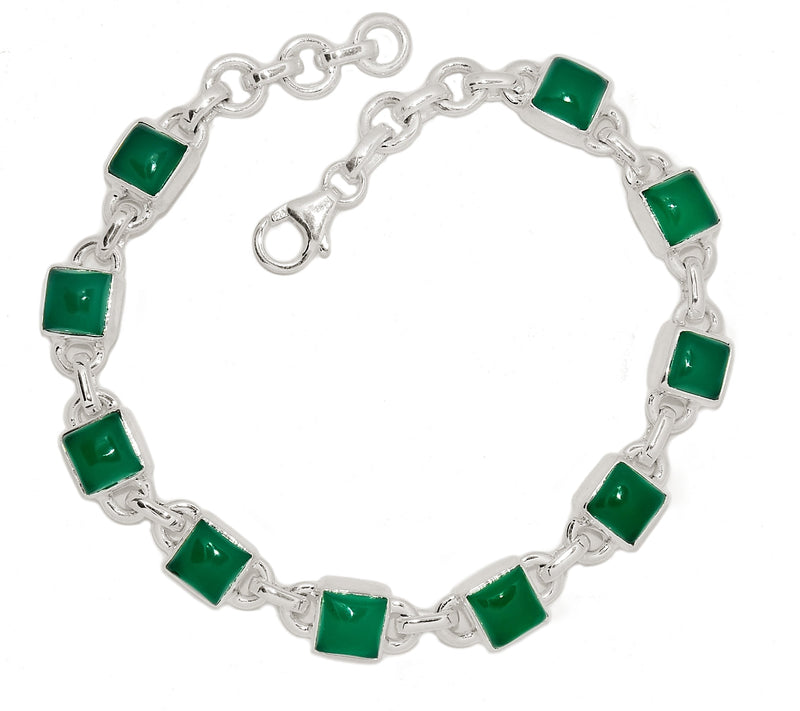 8.1" Green Onyx Bracelets - GROB51