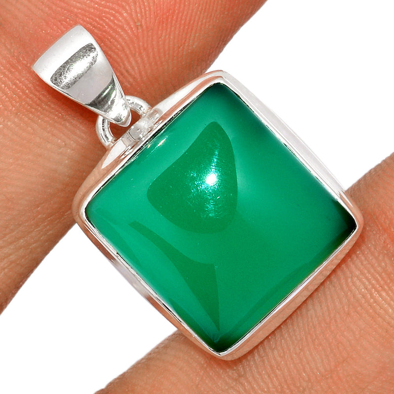 1.1" Green Onyx Pendants - GROP751