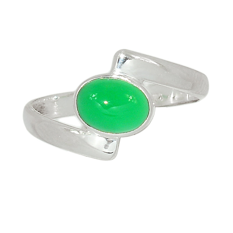 Small Plain - Green Onyx Ring -  GROR1032