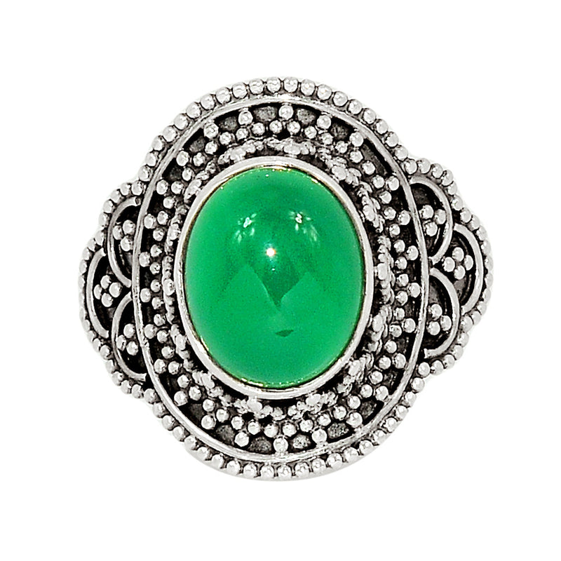 Fine Filigree - Green Onyx Ring -  GROR1038
