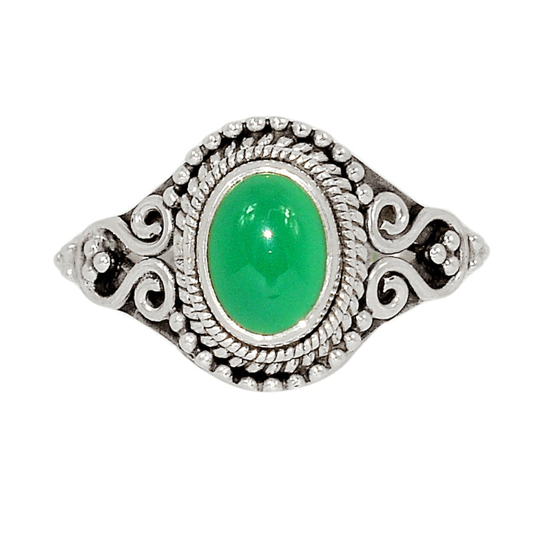 Small Filigree - Green Onyx Ring -  GROR1040