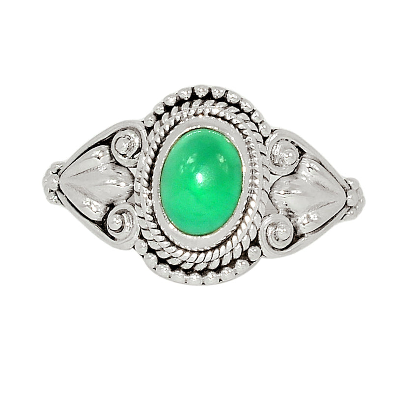 Small Filigree - Green Onyx Ring -  GROR1046