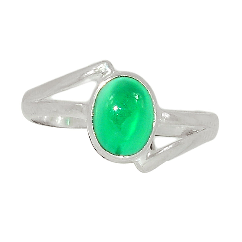 Small Plain - Green Onyx Ring -  GROR1048