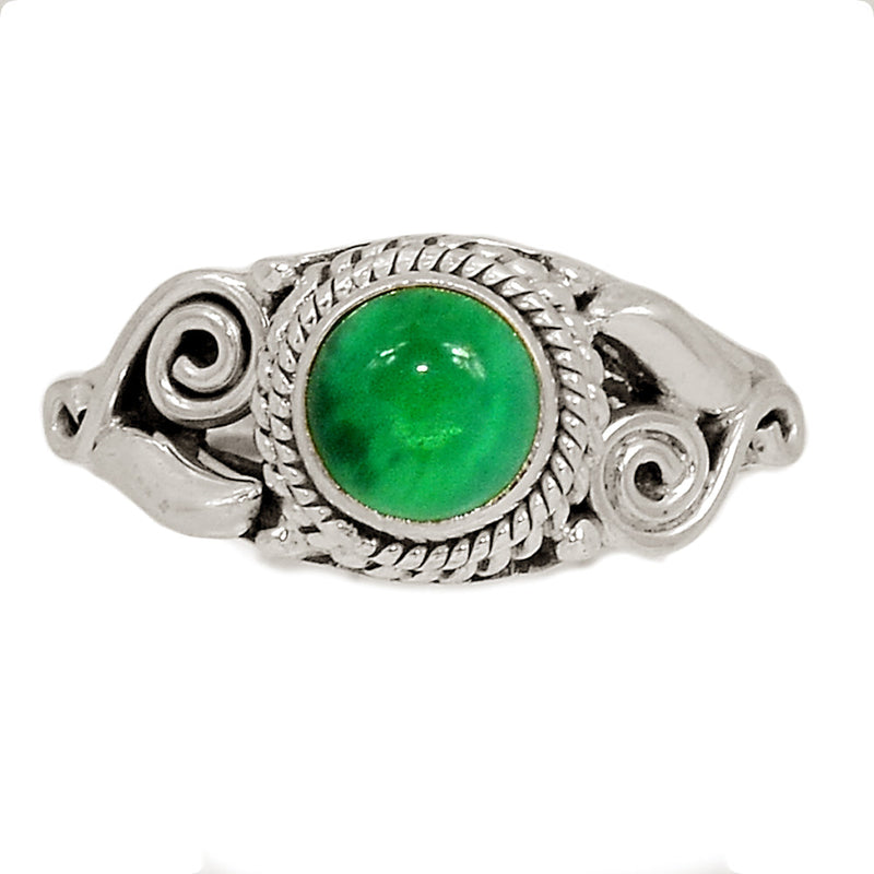 Small Filigree - Green Onyx Ring - GROR1052