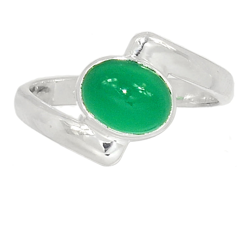 Small Plain - Green Onyx Ring - GROR1059
