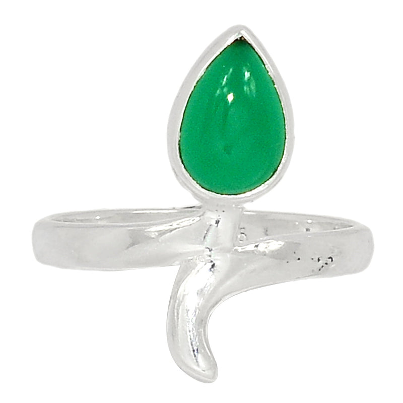 Small Plain - Green Onyx Ring - GROR1060