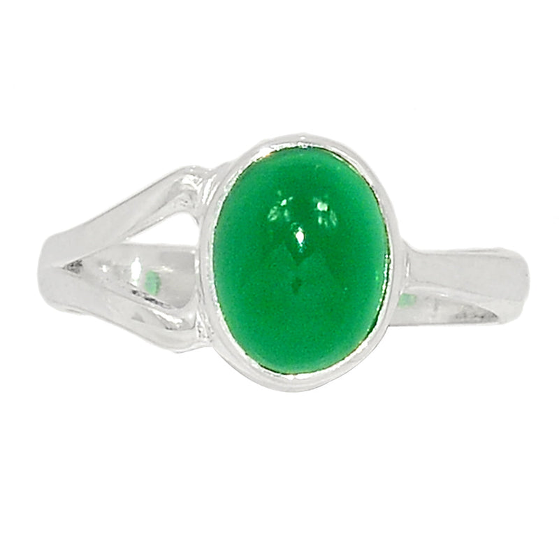 Small Plain - Green Onyx Ring - GROR1061