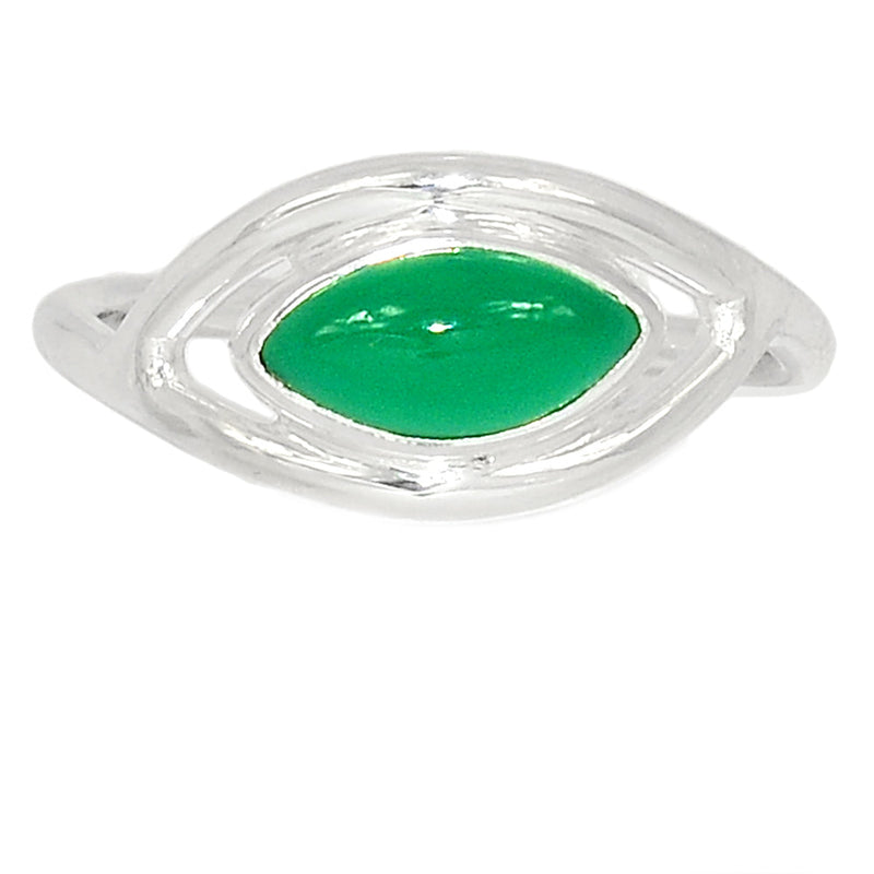 Small Plain - Green Onyx Ring - GROR1062