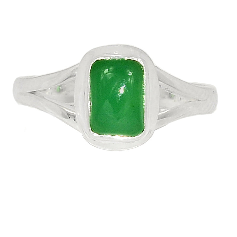 Small Plain - Green Onyx Ring - GROR1064
