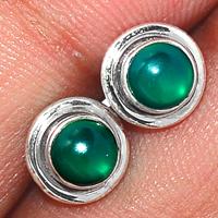 Green Onyx Studs-GROS100