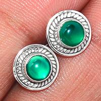 Green Onyx Studs-GROS104