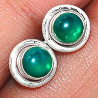 Green Onyx Studs-GROS114
