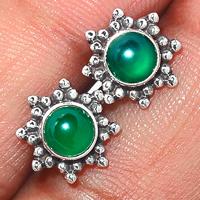 Green Onyx Studs-GROS117