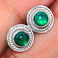 Green Onyx Studs-GROS119