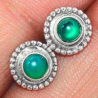 Green Onyx Studs-GROS122