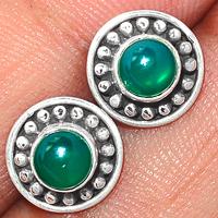 Green Onyx Studs-GROS127