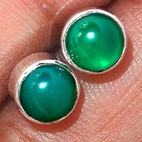 Green Onyx Studs-GROS131