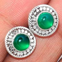 Green Onyx Studs-GROS140