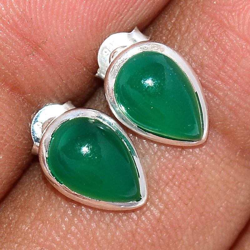 Green Onyx Studs - GROS143