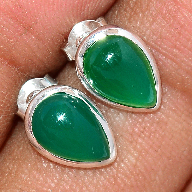 Green Onyx Studs - GROS144