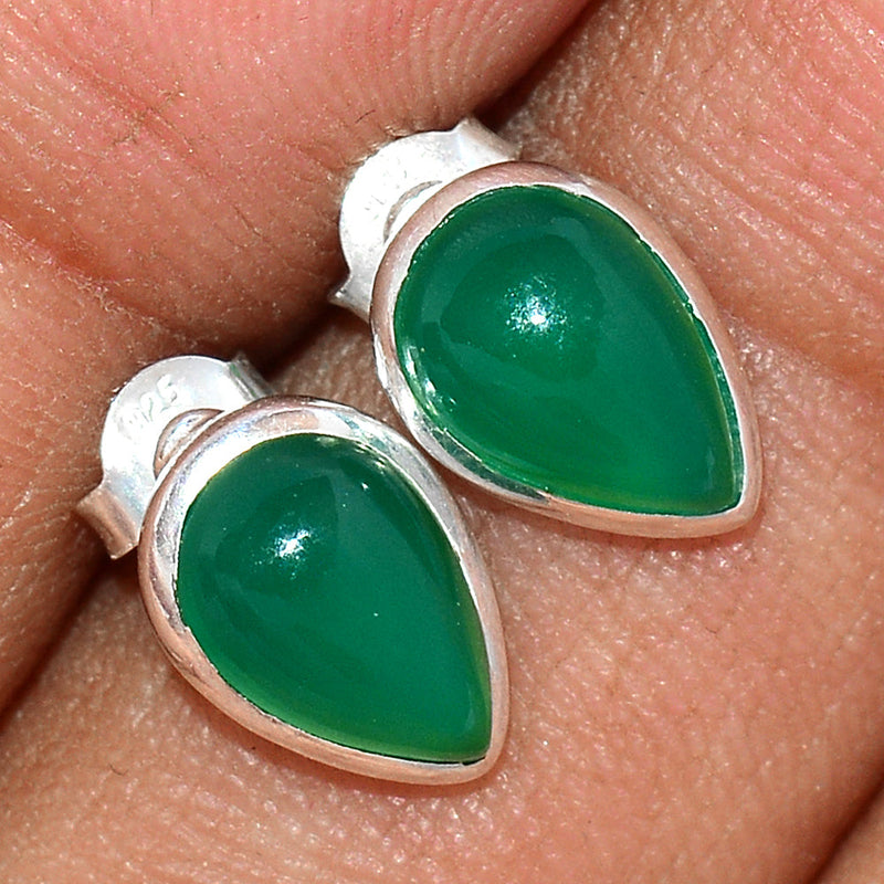 Green Onyx Studs - GROS145