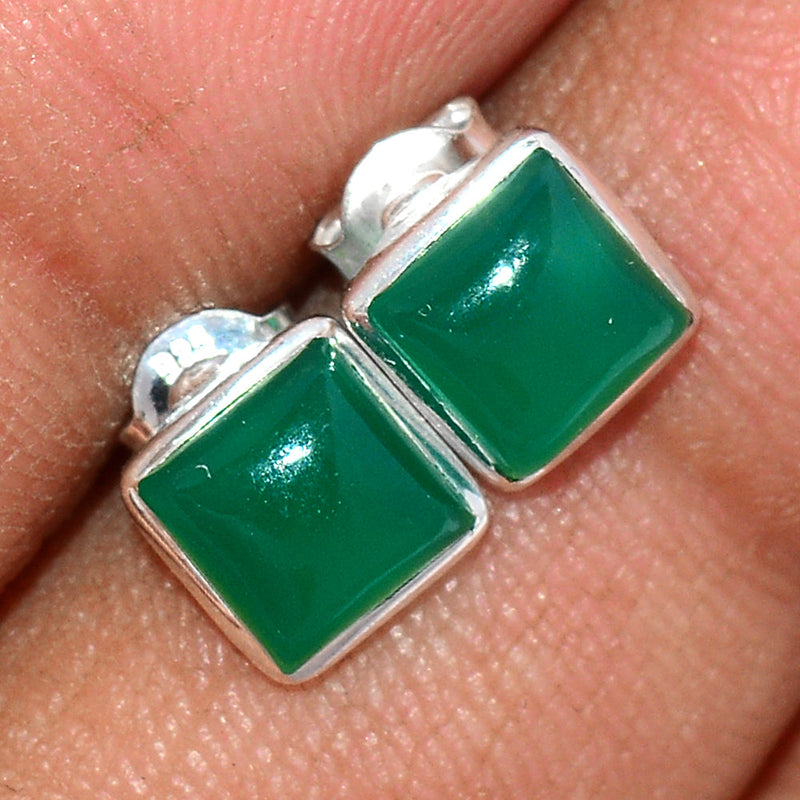 Green Onyx Studs - GROS146