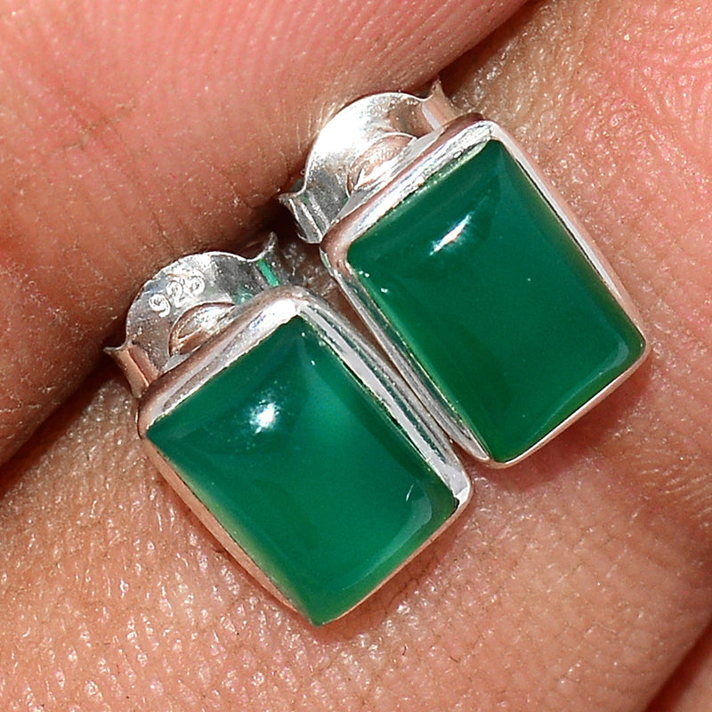 Green Onyx Studs - GROS147