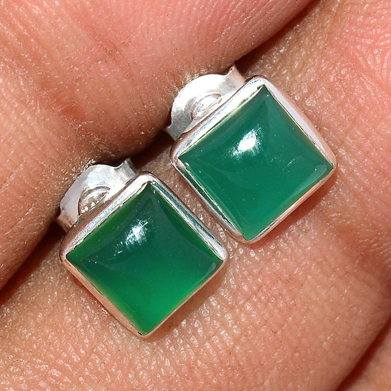 Green Onyx Studs - GROS150