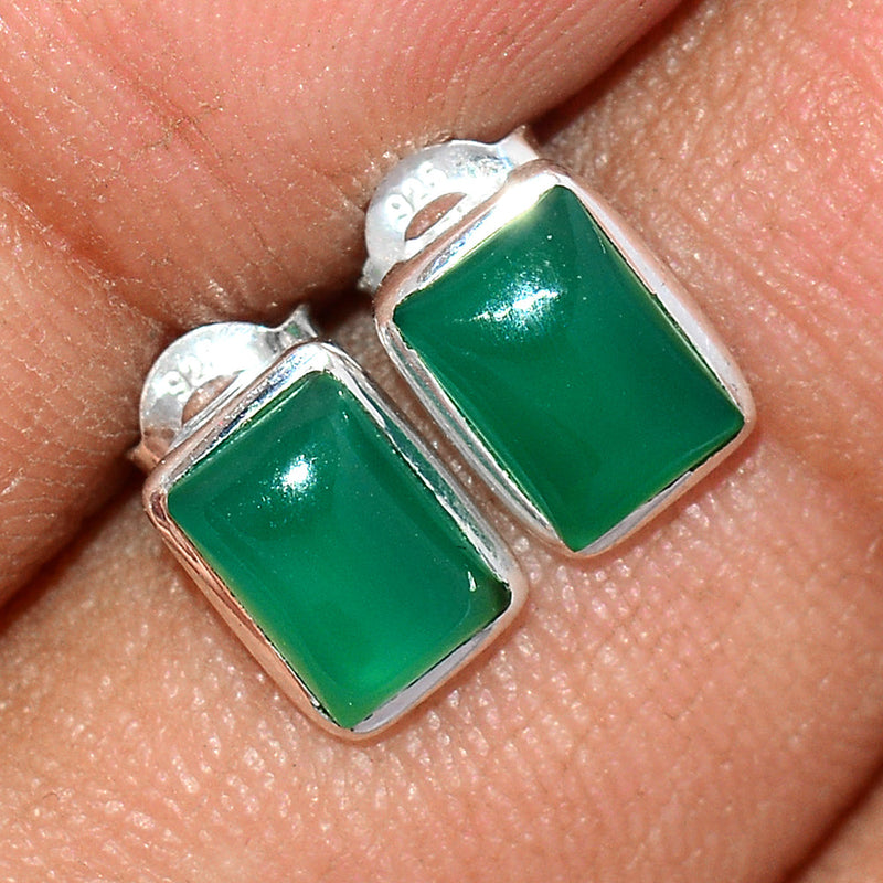 Green Onyx Studs - GROS153