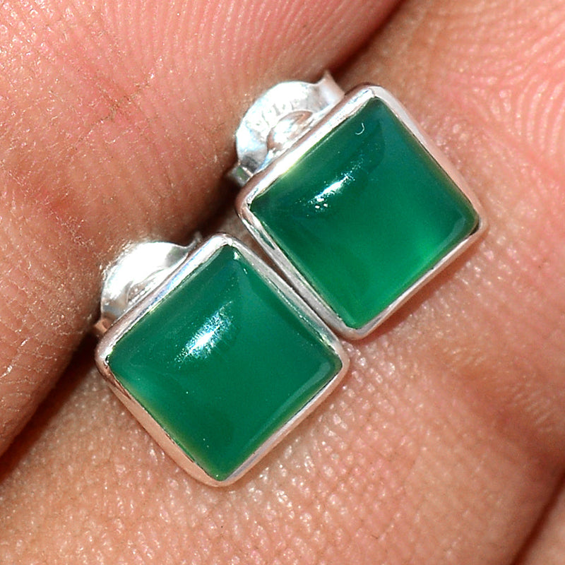 Green Onyx Studs - GROS154