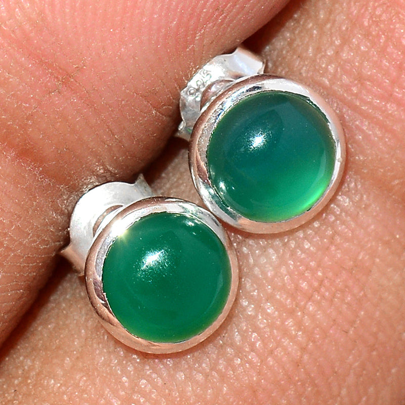 Green Onyx Studs - GROS155