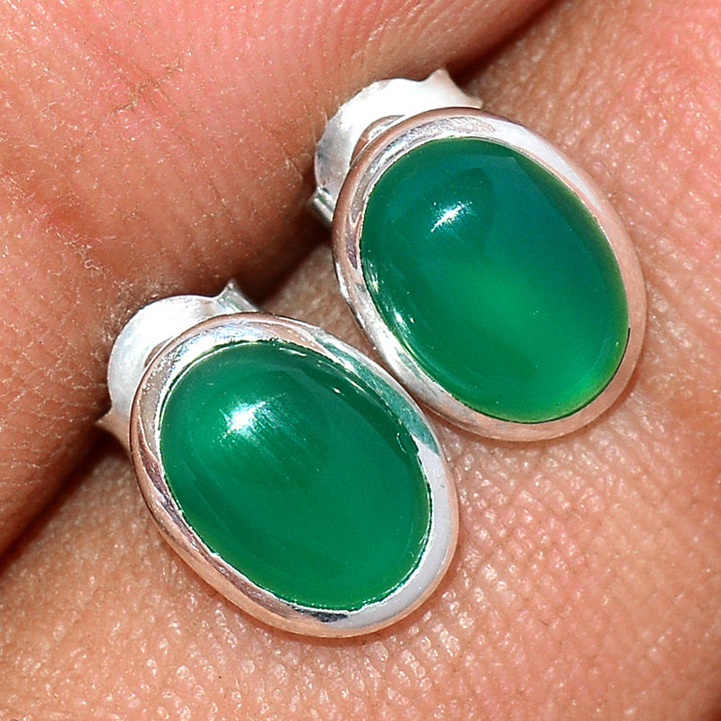 Green Onyx Studs - GROS156