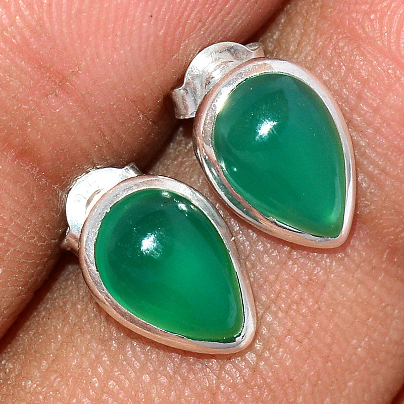 Green Onyx Studs - GROS158