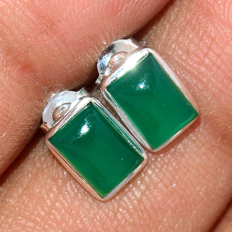 Green Onyx Studs - GROS159