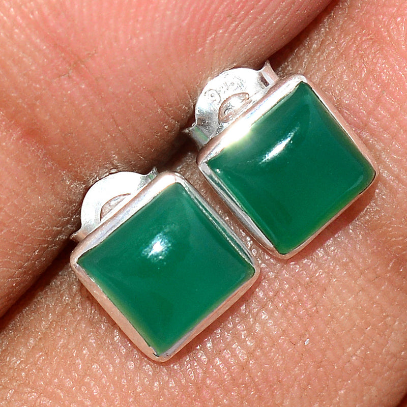 Green Onyx Studs - GROS162