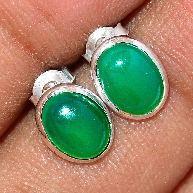 Green Onyx Studs - GROS164