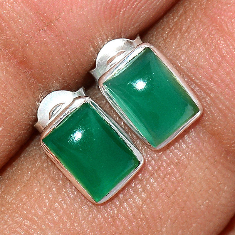 Green Onyx Studs - GROS165