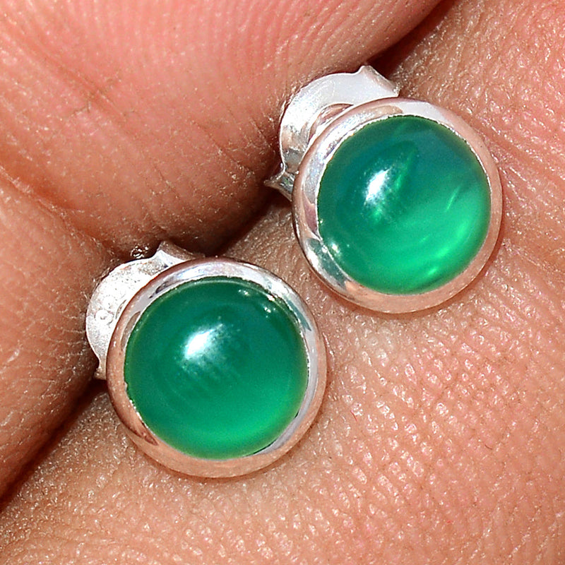 Green Onyx Studs - GROS166