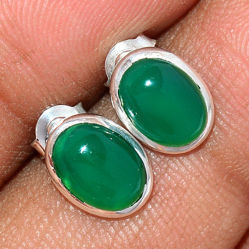 Green Onyx Studs - GROS169