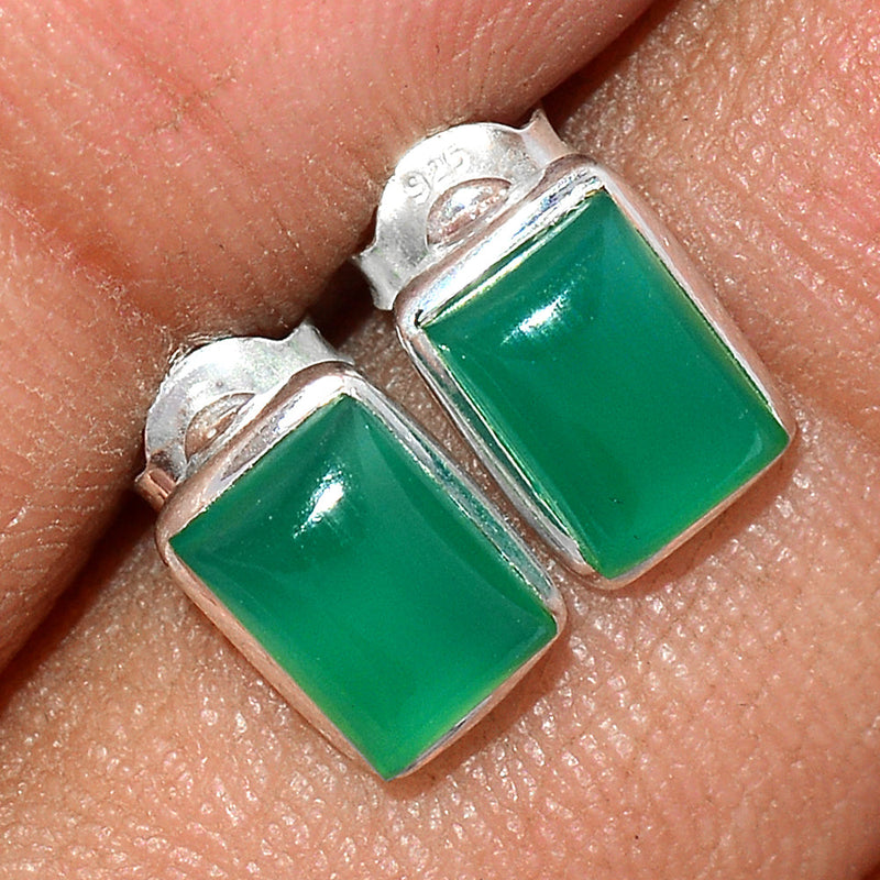 Green Onyx Studs - GROS172