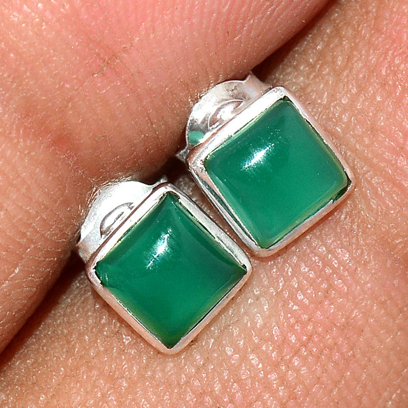 Green Onyx Studs - GROS173