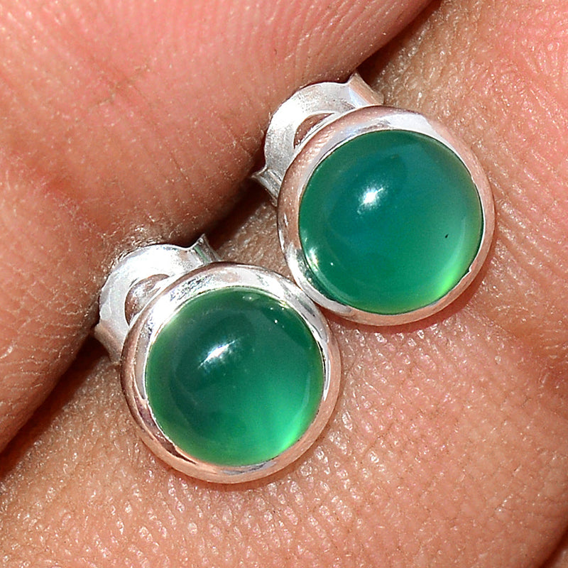 Green Onyx Studs - GROS174