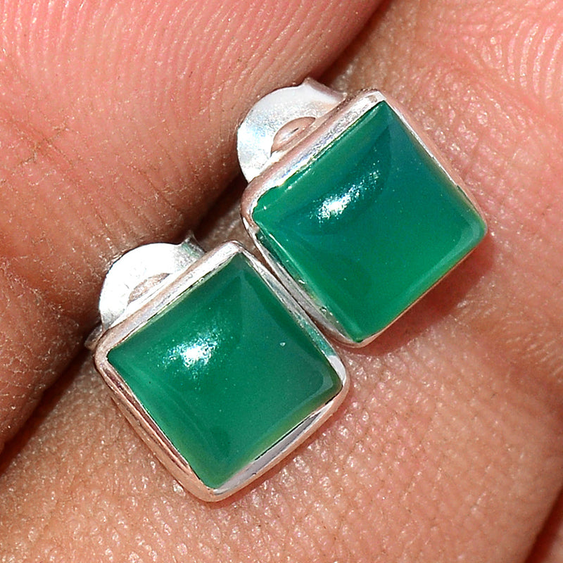 Green Onyx Studs - GROS177