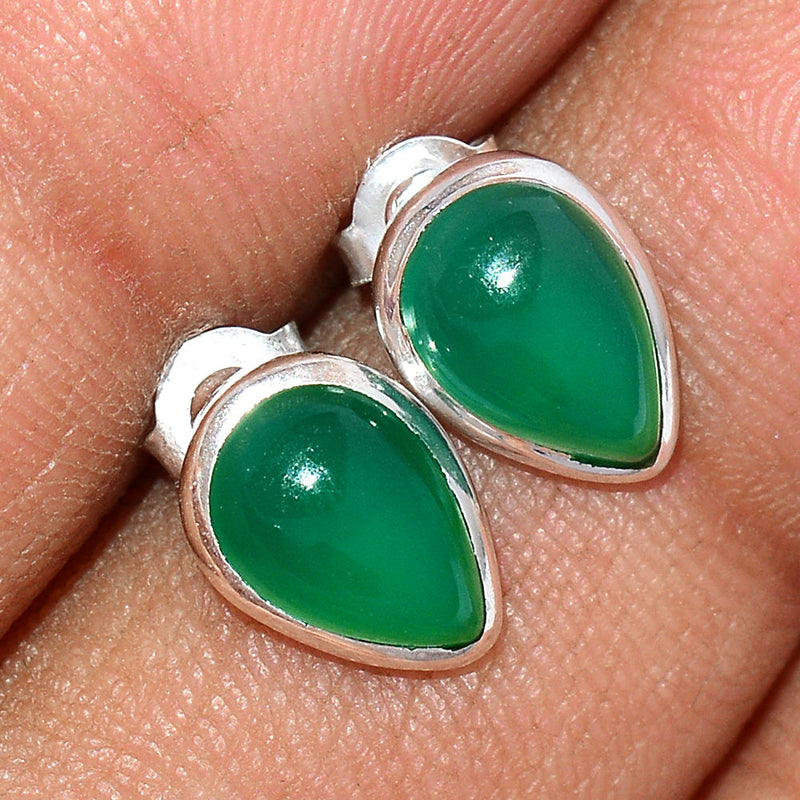 Green Onyx Studs - GROS180