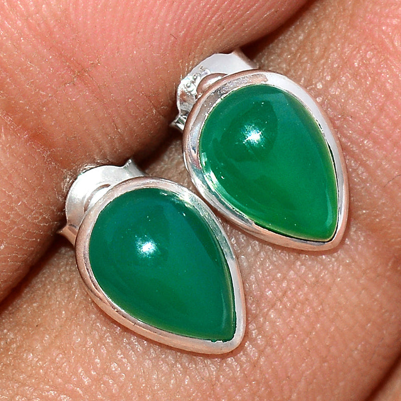 Green Onyx Studs - GROS183