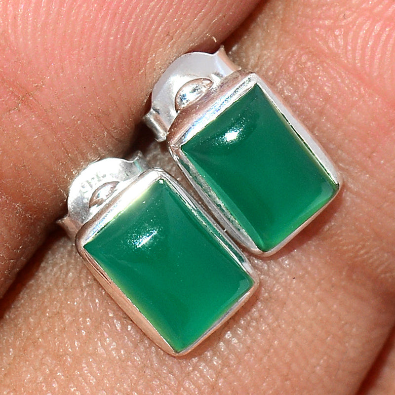 Green Onyx Studs - GROS184