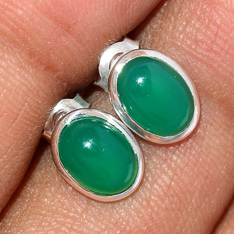 Green Onyx Studs - GROS186